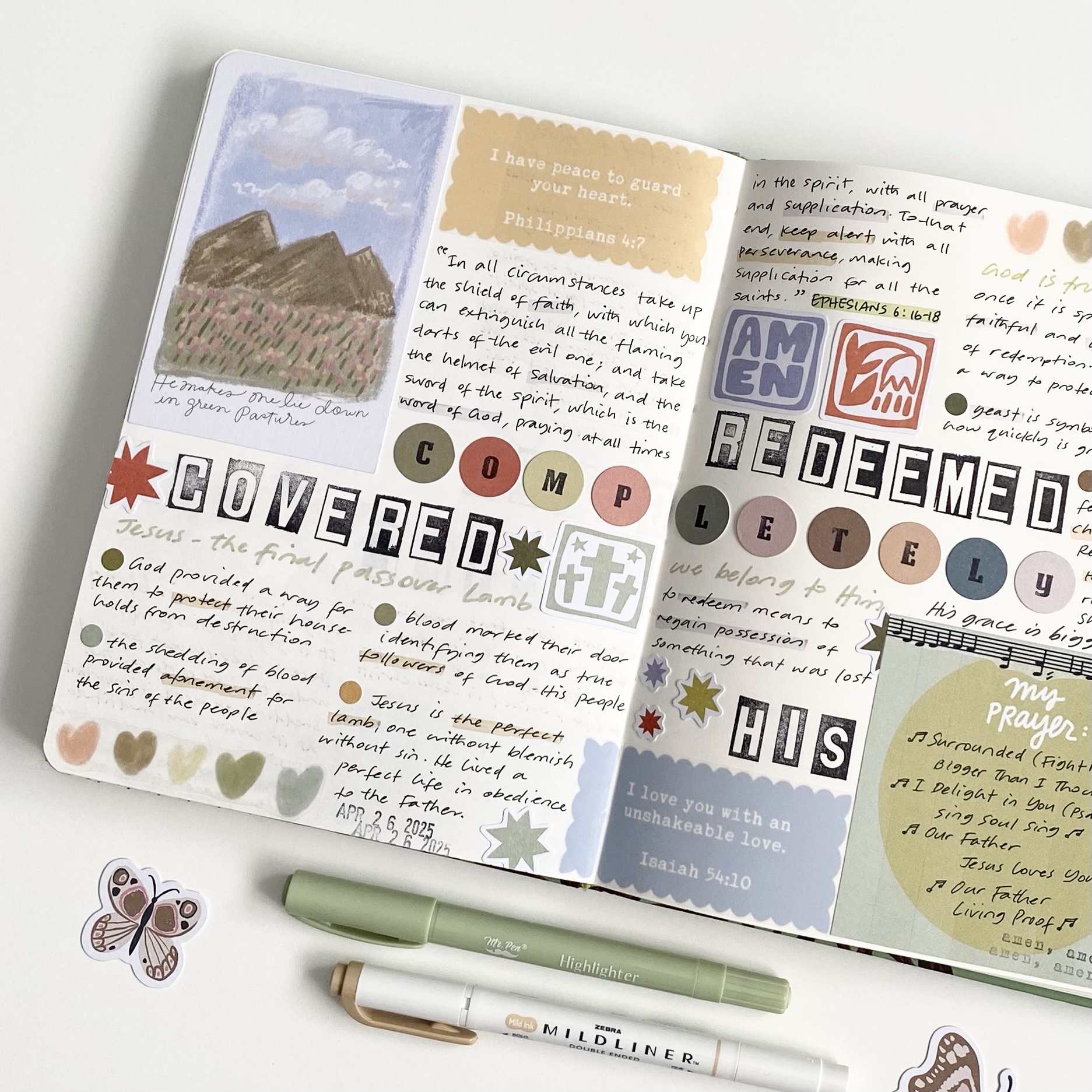 Completely covered, redeemed, and His