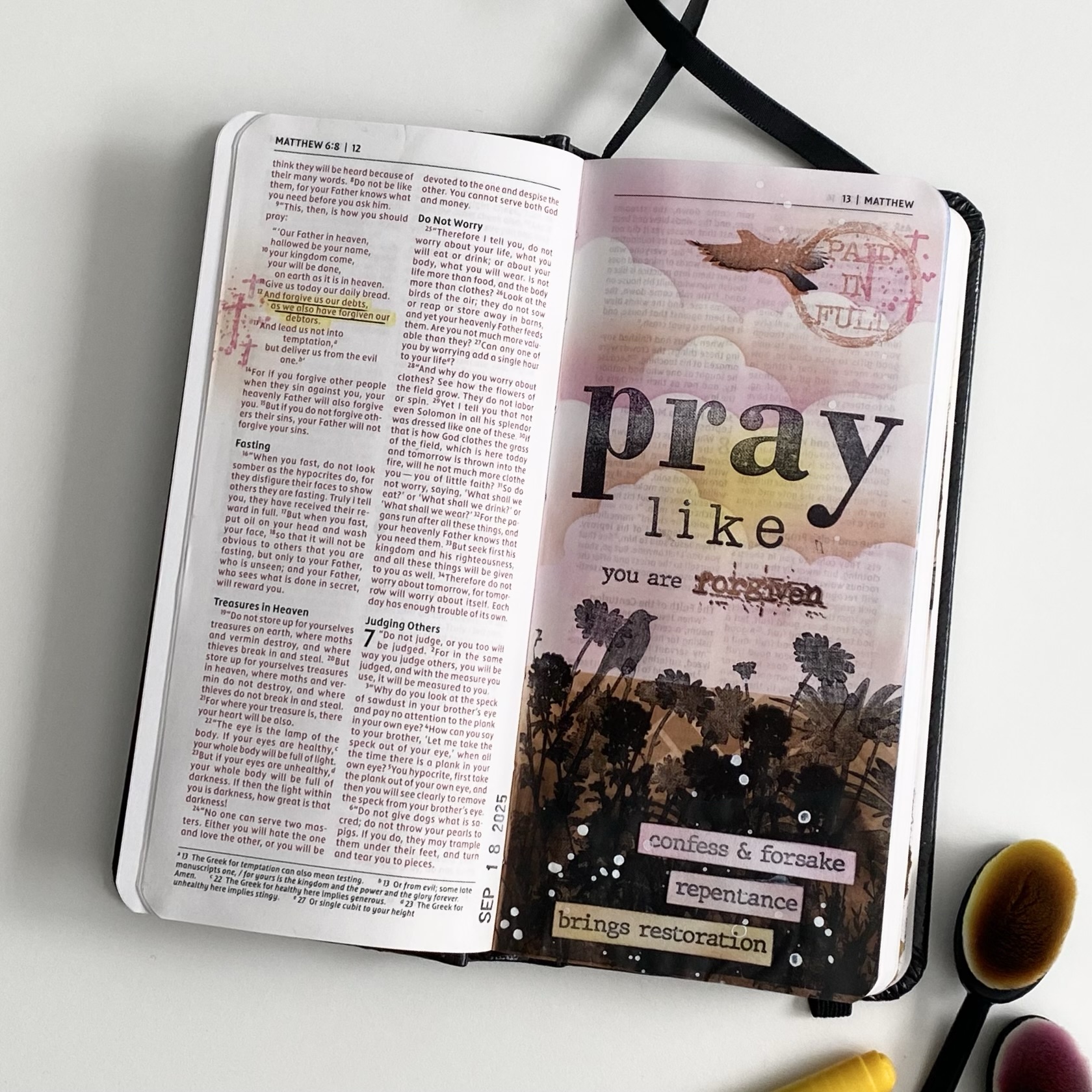 Pray like you are forgiven