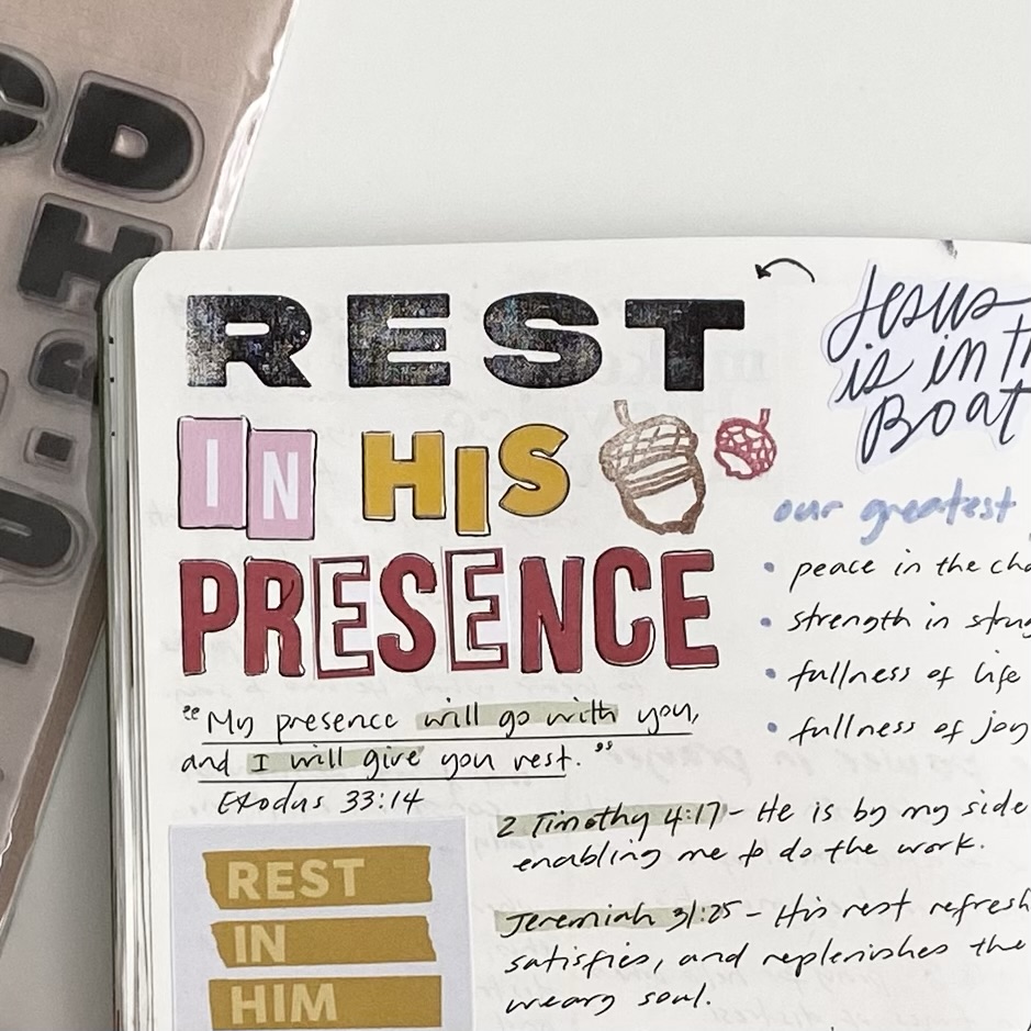 Rest in His presence